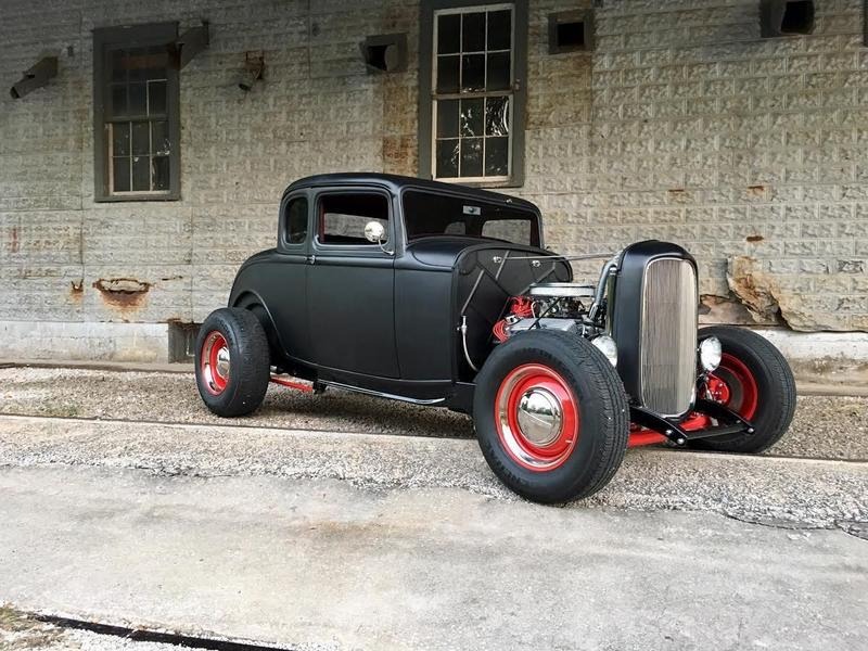 1932 Ford 5 Window Coupe Hot Rod Black for Sale
</span>