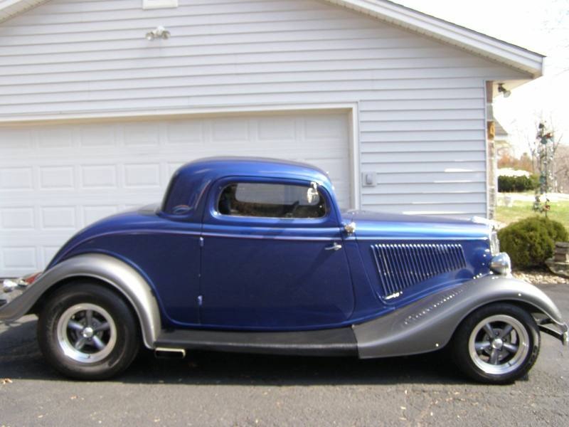1934 Ford 3 Window Coupe Blue for Sale
</span>