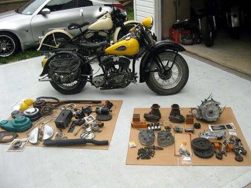 1946 Harley-Davidson Deluxe 1946 Harley-Davidson 45 WL with for Sale
</span>