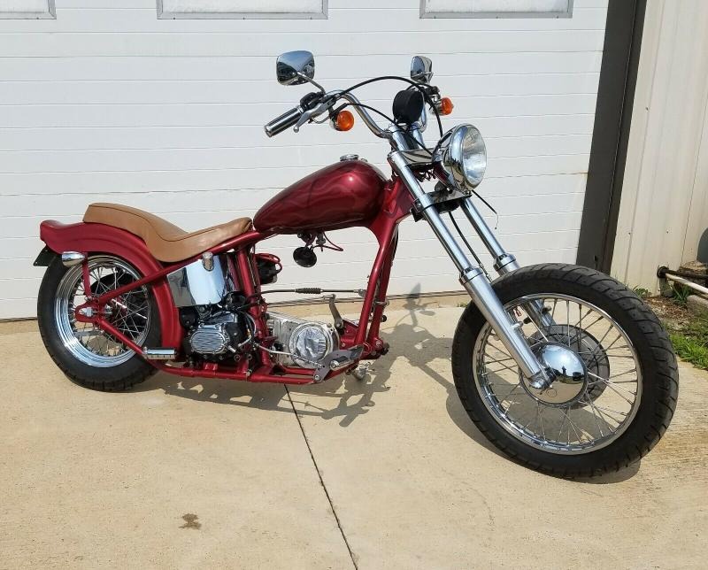 1948 fl 1948 Harley Davidson Panhead wishbone frame chopper for Sale
</span>