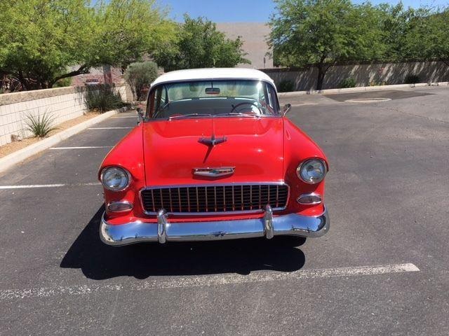 1955 Chevrolet Bel Air/150/210 Red and White for Sale
</span>