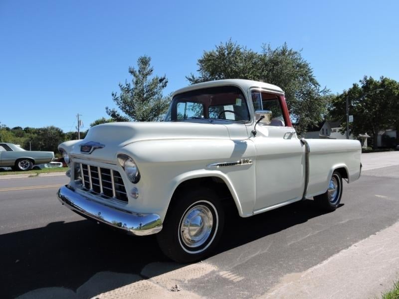 1955 Chevrolet Cameo Pickup White for Sale