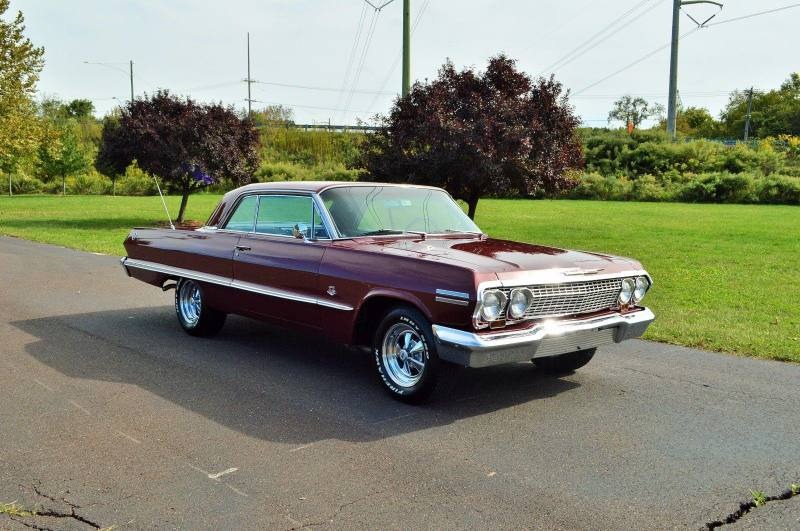 1963 Chevrolet Impala SS 409 Coupe Burgundy for Sale
</span>