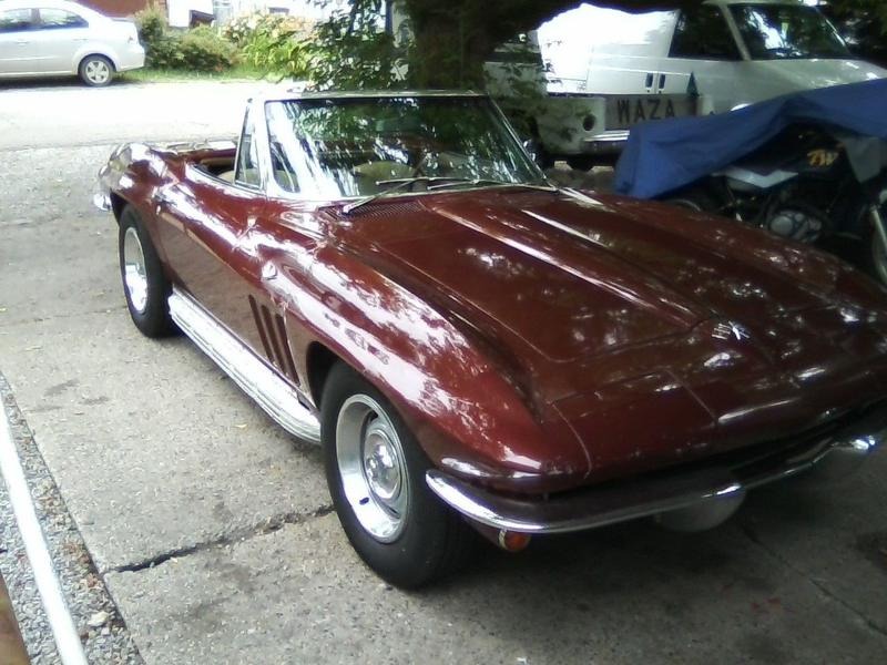1965 Chevrolet Corvette Convertible Burgundy for Sale
</span>