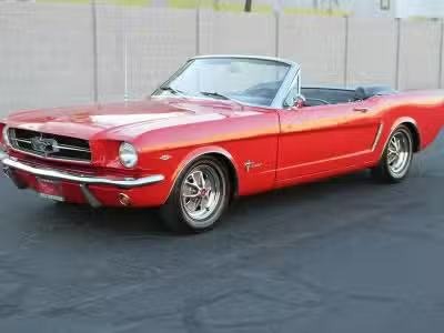 1965 Ford Mustang Red Convertible RWD for Sale