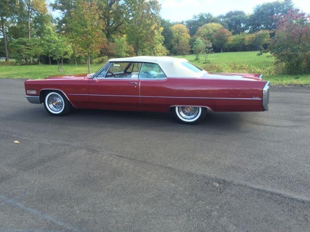 1966 Cadillac Deville Convertible Red for Sale
</span>