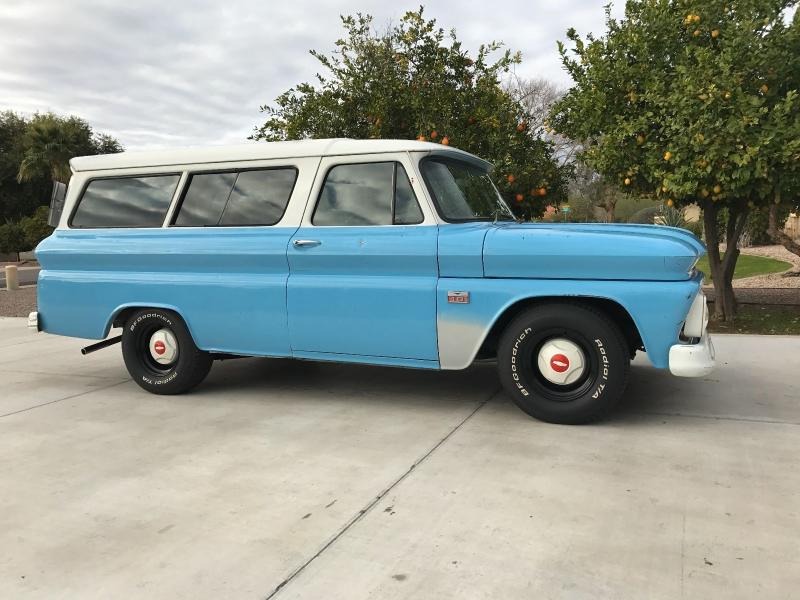 1966 Chevrolet Suburban 283 V8 Blue for Sale
</span>