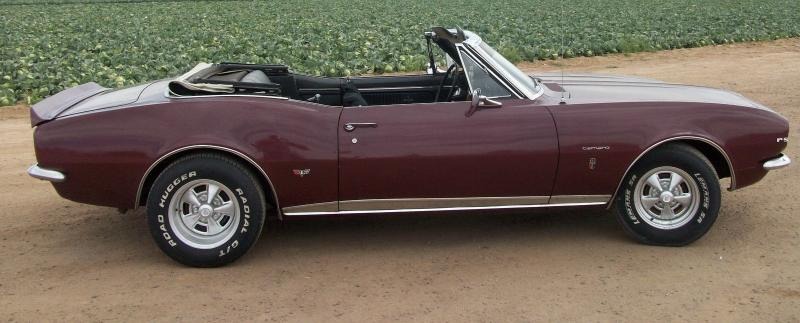 1967 Chevrolet Camaro RS Convertible Burgundy for Sale
</span>