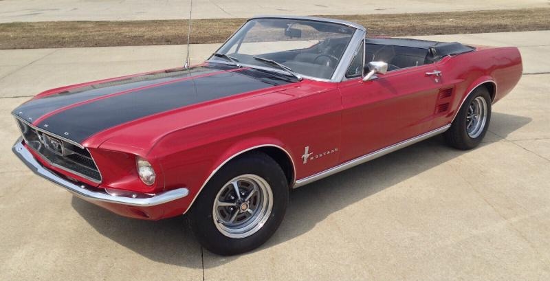 1967 Ford Mustang 1967 FORD MUSTANG CONVERTIBLE V8-289 for Sale
</span>