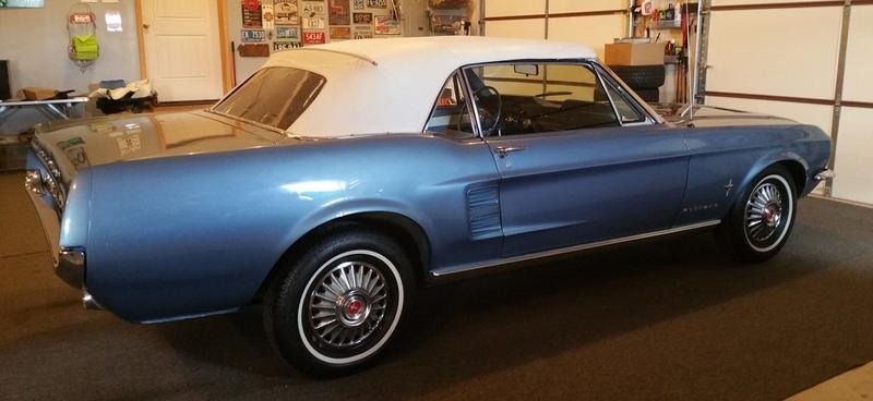 1967 Ford Mustang Convertible Blue for Sale
</span>