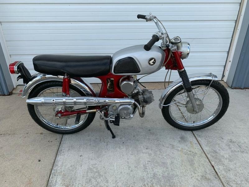 1967 Honda CL 1967 Honda CL90 Motorcycle Red & Silver Only for Sale
</span>