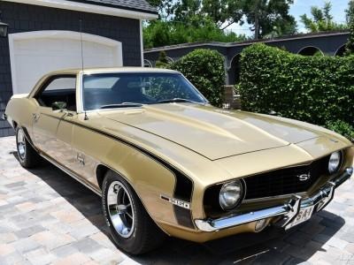 1969 Chevrolet Camaro SS Gold Coupe for Sale