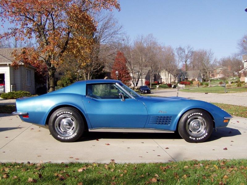 1971 Chevrolet Corvette 350 270 hp Blue Coupe for Sale
</span>