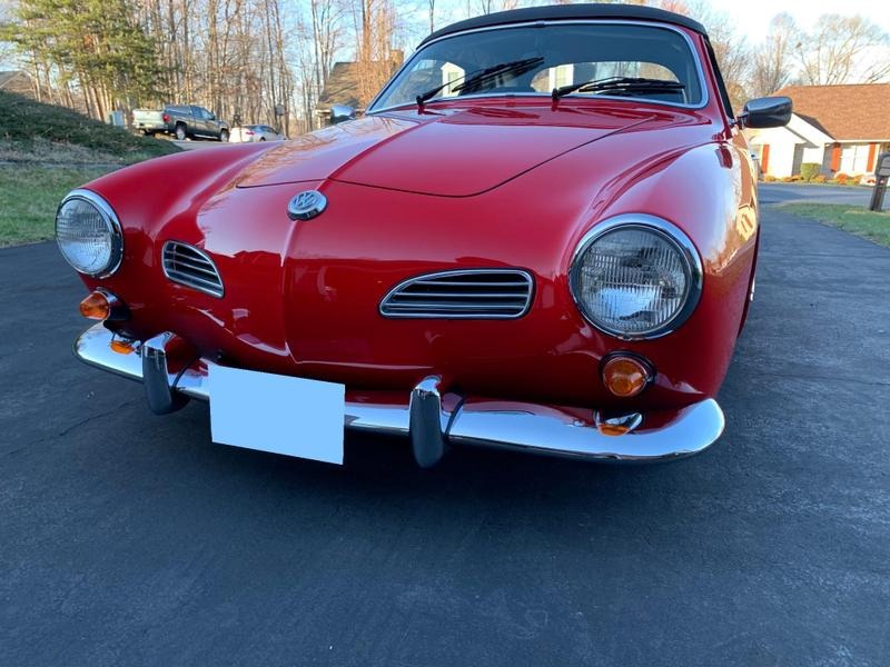 1971 Volkswagen Karmann Ghia Convertible Porsche Guards Red for Sale