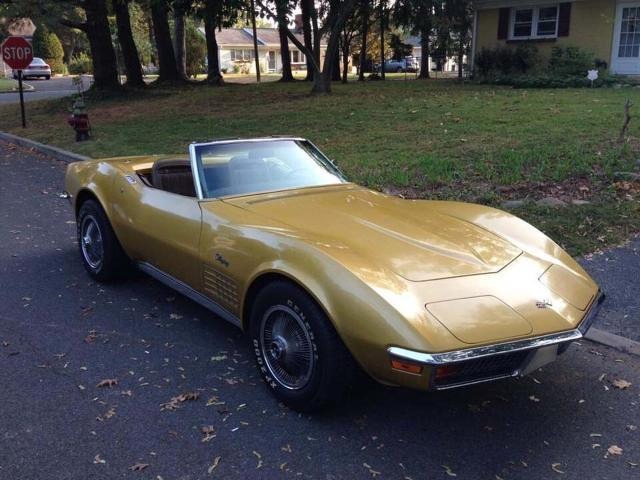 1972 Chevrolet Corvette Yellow Convertible for Sale
</span>