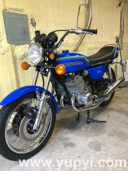 1972 Kawasaki H2 750 Sport Bike Blue for Sale
</span>