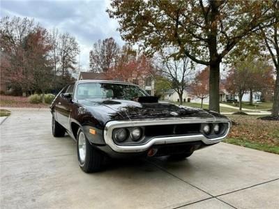 1972 Plymouth Road Runner Coupe Black Manual for Sale