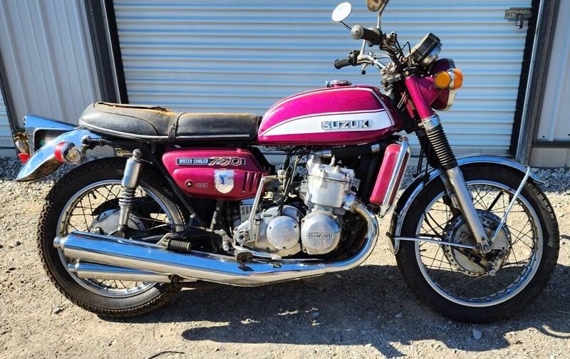 1972 Suzuki GT750 1972 Suzuki GT750 J Candy Lavender GT 750 for Sale
</span>