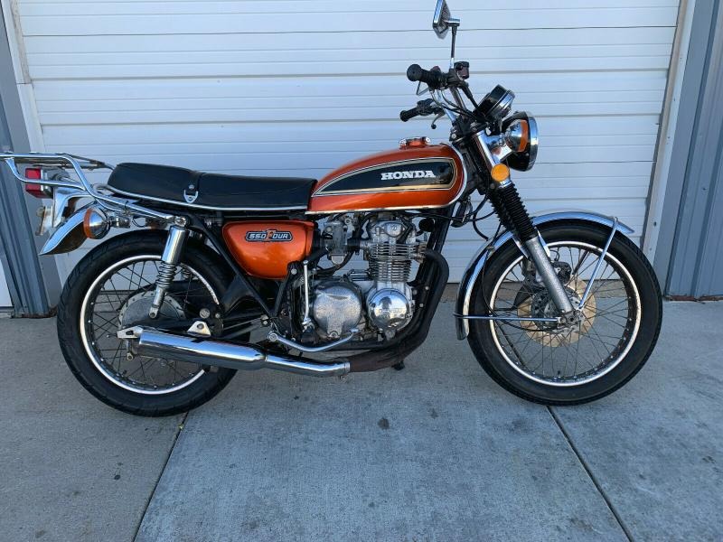 1975 Honda CB 1975 Honda CB550 Four Motorcycle Orange for Sale
</span>