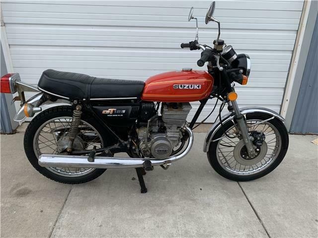 1977 Suzuki GT185 1977 Suzuki GT185 Motorcycle Red for Sale
</span>