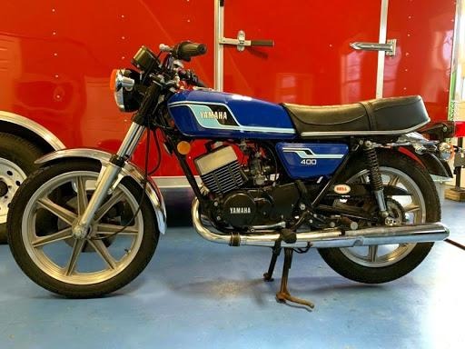 1977 Yamaha RD 400 1977 YAMAHA RD400 ORIGINAL Unrestored for Sale
</span>