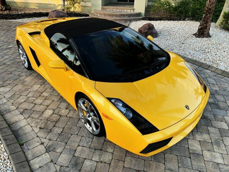 2007 Lamborghini Gallardo Spider Convertible Yellow for Sale
</span>