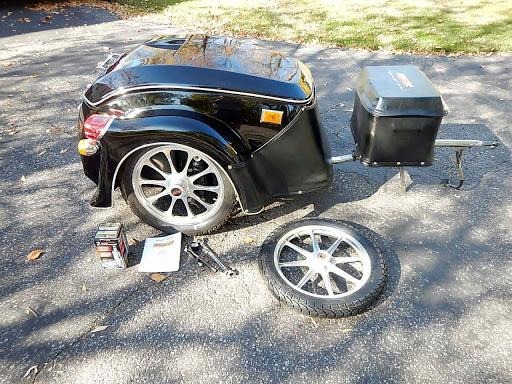 2010 Bushtec Pull Behind Roadstar Motorcycle Trailer Harley for Sale
</span>