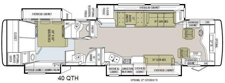 2011 Tiffin Tiffin Motorhomes Phaeton 40 QTH 40ft for Sale