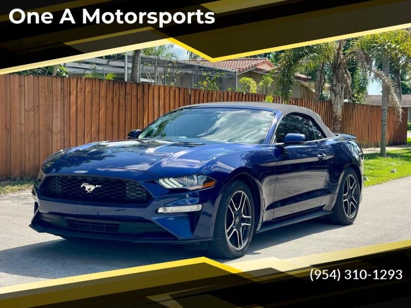 2019 Ford Mustang Eco Boost Premium 2dr Convertible for Sale