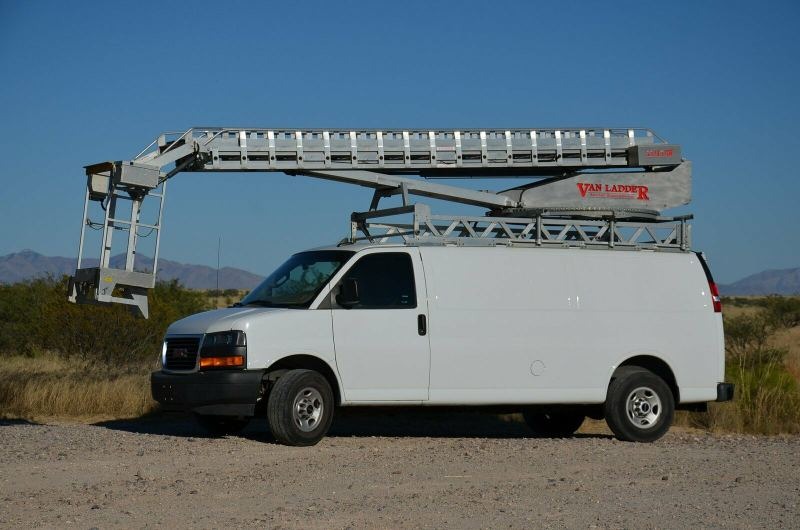 2019 GMC Savana 3500 equipped with Van Ladder Aerial Lift for Sale
</span>