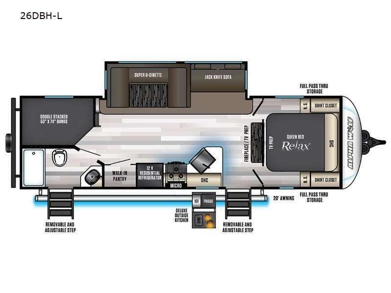 2021 Forest River Rv Cherokee Alpha Wolf 26DBH-L for Sale