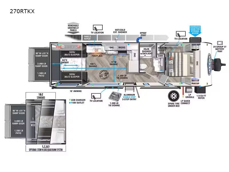 2022 Forest River Salem FSX 270RTKX