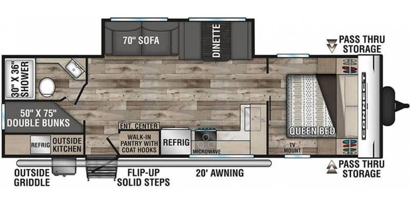 2022 KZ Connect SE Half-Ton Towable Sleep 10 w Bunks 32ft for Sale