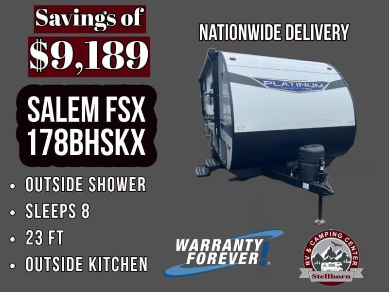 2024 Forest River Salem FSX 178BHSKX 22ft