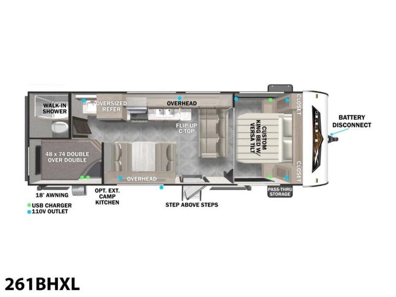 2024 Forest River Wildwood X-Lite 261BHXL for Sale