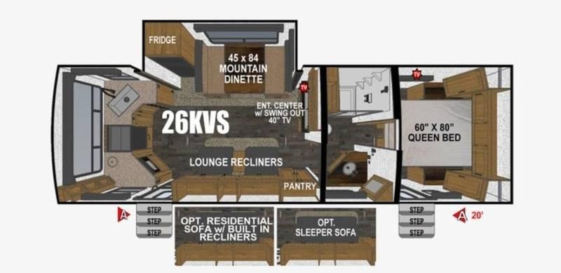 2024 Outdoors RV Mountain Series Timber Ridge 26KVS Mountain 31ft for Sale